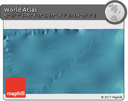 Satellite 3D Map of the Area around 45° 18' 49" S, 137° 46' 30" E
