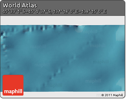 Satellite 3D Map of the Area around 45° 18' 49" S, 137° 46' 30" E