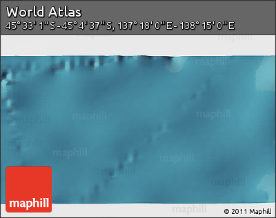 Satellite 3D Map of the Area around 45° 18' 49" S, 137° 46' 30" E