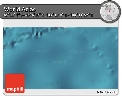 Satellite 3D Map of the Area around 45° 18' 49" S, 143° 43' 29" E
