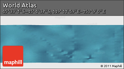 Satellite Panoramic Map of the Area around 45° 18' 49" S, 149° 40' 30" E