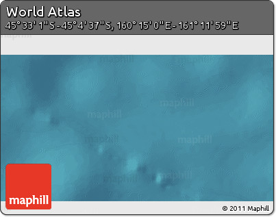 Satellite 3D Map of the Area around 45° 18' 49" S, 160° 43' 29" E