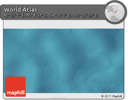 Satellite 3D Map of the Area around 45° 18' 49" S, 164° 58' 29" E