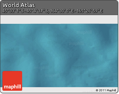 Satellite 3D Map of the Area around 45° 18' 49" S, 164° 58' 29" E
