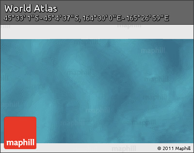 Satellite 3D Map of the Area around 45° 18' 49" S, 164° 58' 29" E