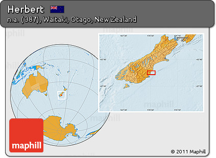Political Location Map of Herbert