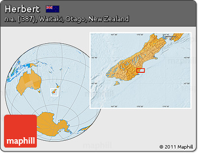 Political Location Map of Herbert