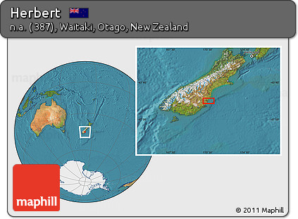 Satellite Location Map of Herbert