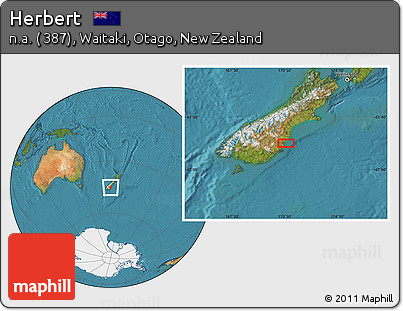 Satellite Location Map of Herbert