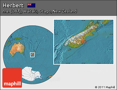 Satellite Location Map of Herbert