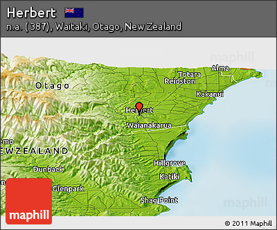 Physical Panoramic Map of Herbert