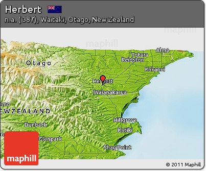 Physical Panoramic Map of Herbert