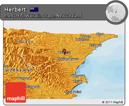 Political Panoramic Map of Herbert