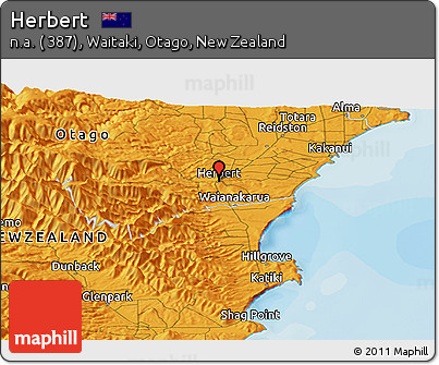 Political Panoramic Map of Herbert