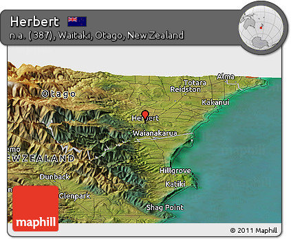 Satellite Panoramic Map of Herbert