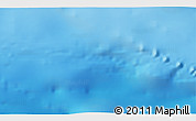 Physical 3D Map of the area around 45° 18' 49" S, 177° 34' 29" W