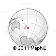 Outline Map of the Area around 45° 18' 49" S, 177° 34' 29" W, rectangular outline