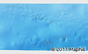 Physical 3D Map of the area around 45° 18' 49" S, 178° 25' 30" W