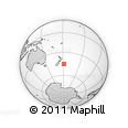 Outline Map of the Area around 45° 18' 49" S, 178° 25' 30" W, rectangular outline