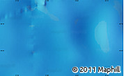 Shaded Relief Map of the area around 45° 18' 49" S, 17° 55' 29" E