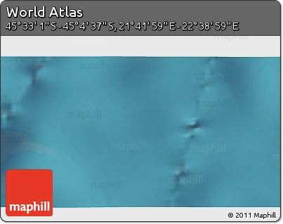Satellite 3D Map of the Area around 45° 18' 49" S, 22° 10' 29" E