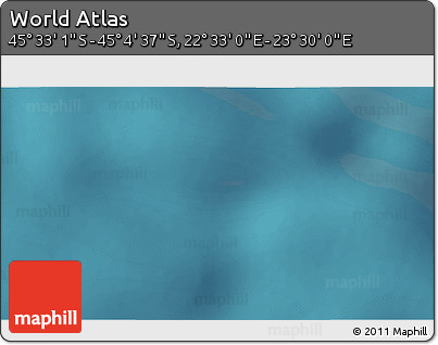 Satellite 3D Map of the Area around 45° 18' 49" S, 23° 1' 29" E