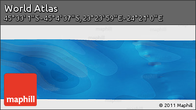 Political Panoramic Map of the Area around 45° 18' 49" S, 23° 52' 30" E