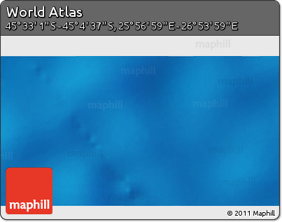 Physical 3D Map of the Area around 45° 18' 49" S, 26° 25' 29" E