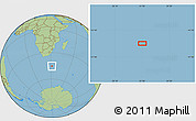 Savanna Style Location Map of the area around 45° 18' 49" S, 31° 31' 29" E