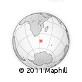 Outline Map of the Area around 45° 18' 49" S, 34° 55' 29" E, rectangular outline