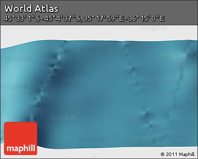 Satellite 3D Map of the Area around 45° 18' 49" S, 35° 46' 29" E