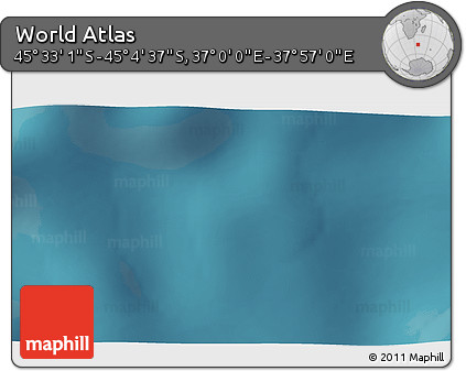 Satellite 3D Map of the Area around 45° 18' 49" S, 37° 28' 30" E