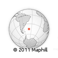 Outline Map of the Area around 45° 18' 49" S, 39° 52' 30" W, rectangular outline