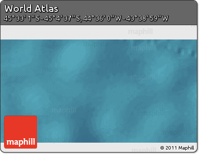 Satellite 3D Map of the Area around 45° 18' 49" S, 44° 7' 30" W