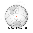 Outline Map of the Area around 45° 18' 49" S, 49° 22' 30" E, rectangular outline