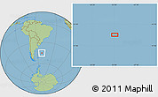 Savanna Style Location Map of the area around 45° 18' 49" S, 50° 55' 29" W