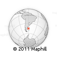 Outline Map of the Area around 45° 18' 49" S, 60° 16' 29" W, rectangular outline