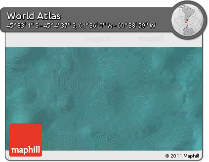 Satellite 3D Map of the Area around 45° 18' 49" S, 61° 7' 30" W