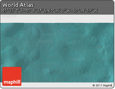 Satellite 3D Map of the Area around 45° 18' 49" S, 61° 7' 30" W