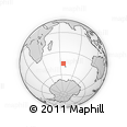 Outline Map of the Area around 45° 18' 49" S, 65° 31' 30" E, rectangular outline