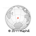 Outline Map of the Area around 45° 18' 49" S, 75° 43' 29" E, rectangular outline