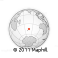 Outline Map of the Area around 45° 18' 49" S, 76° 34' 29" E, rectangular outline