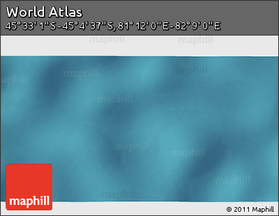 Satellite 3D Map of the Area around 45° 18' 49" S, 81° 40' 30" E