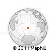 Outline Map of the Area around 45° 18' 49" S, 82° 31' 30" E, rectangular outline