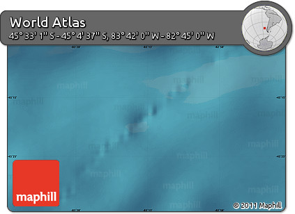 Satellite Map of the Area around 45° 18' 49" S, 83° 13' 29" W