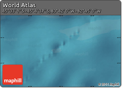 Satellite Map of the Area around 45° 18' 49" S, 83° 13' 29" W