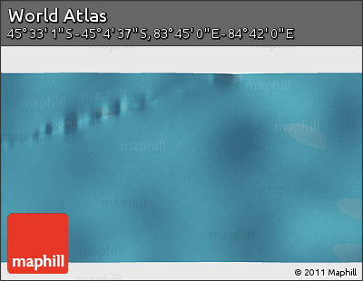 Satellite 3D Map of the Area around 45° 18' 49" S, 84° 13' 29" E