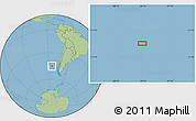 Savanna Style Location Map of the area around 45° 18' 49" S, 84° 55' 30" W