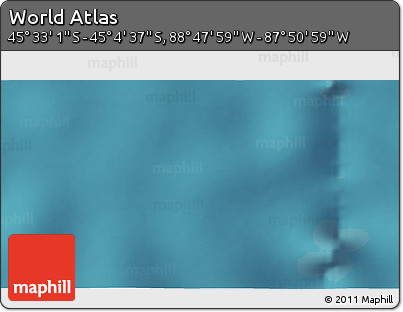 Satellite 3D Map of the Area around 45° 18' 49" S, 88° 19' 29" W