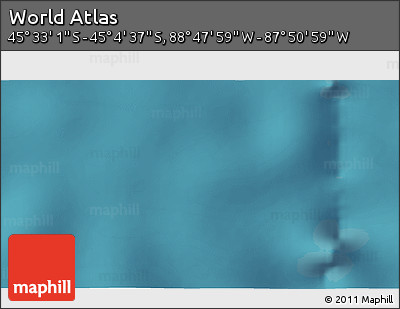 Satellite 3D Map of the Area around 45° 18' 49" S, 88° 19' 29" W